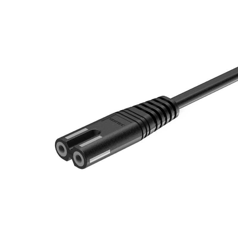 duos foramen octingenti caudae IEC C8 Connector Europae vexillum virtutis funis