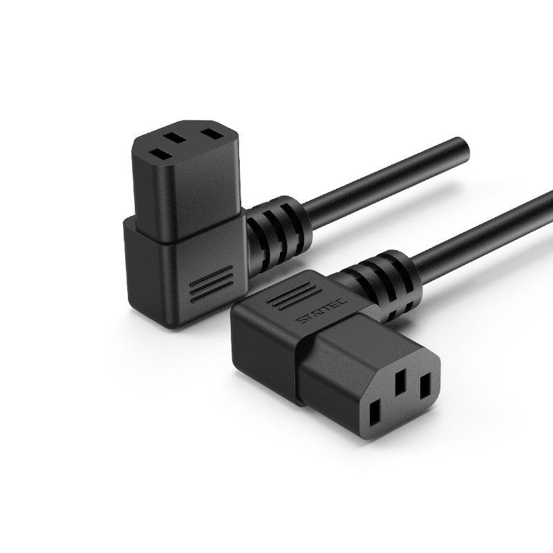 EU/Corea tres-foraminis IEC C13 Connector T informatus Male ad Male Power Funiculus